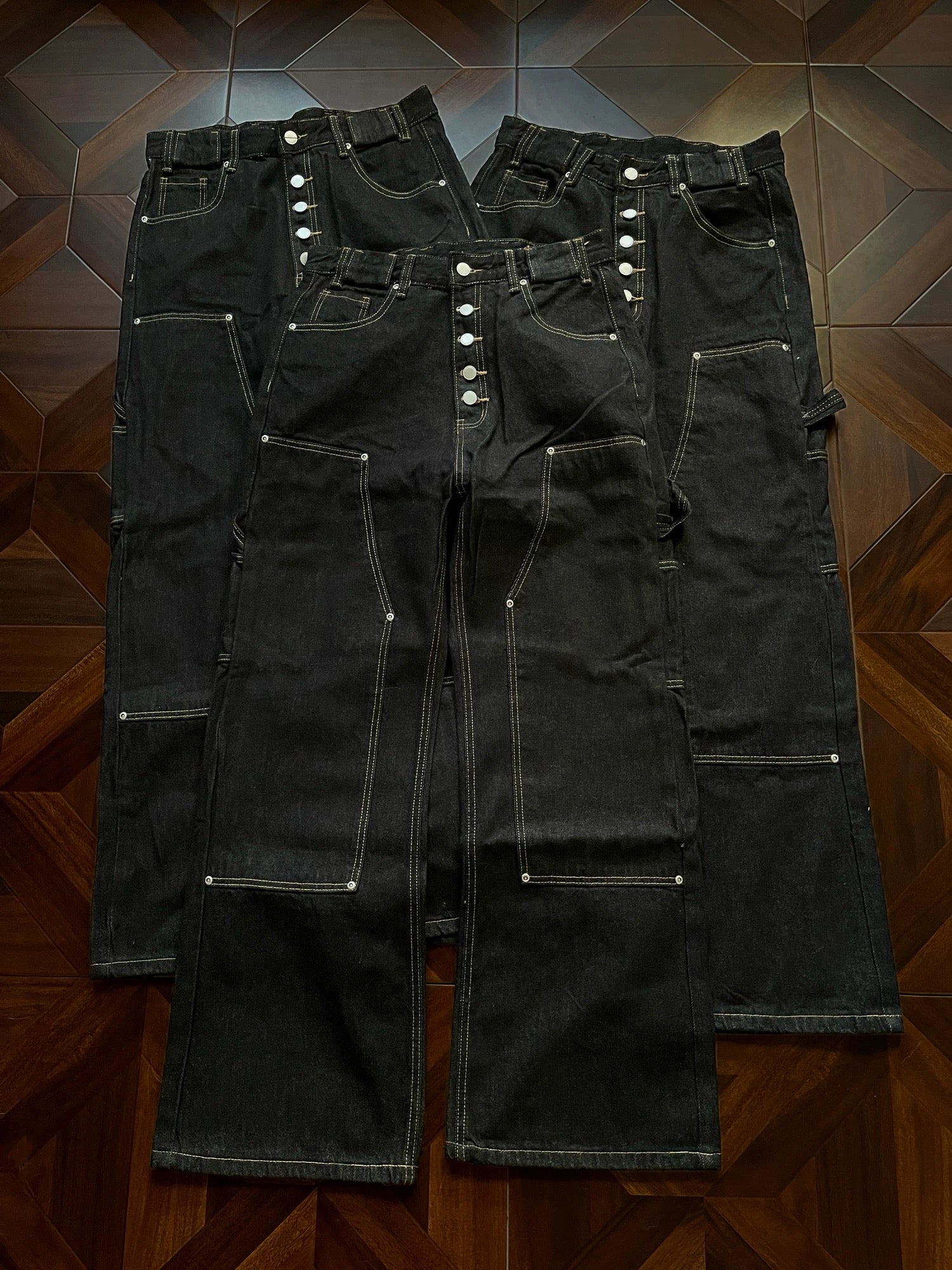 Archival Wide-Leg Carpenter Denim - Private property