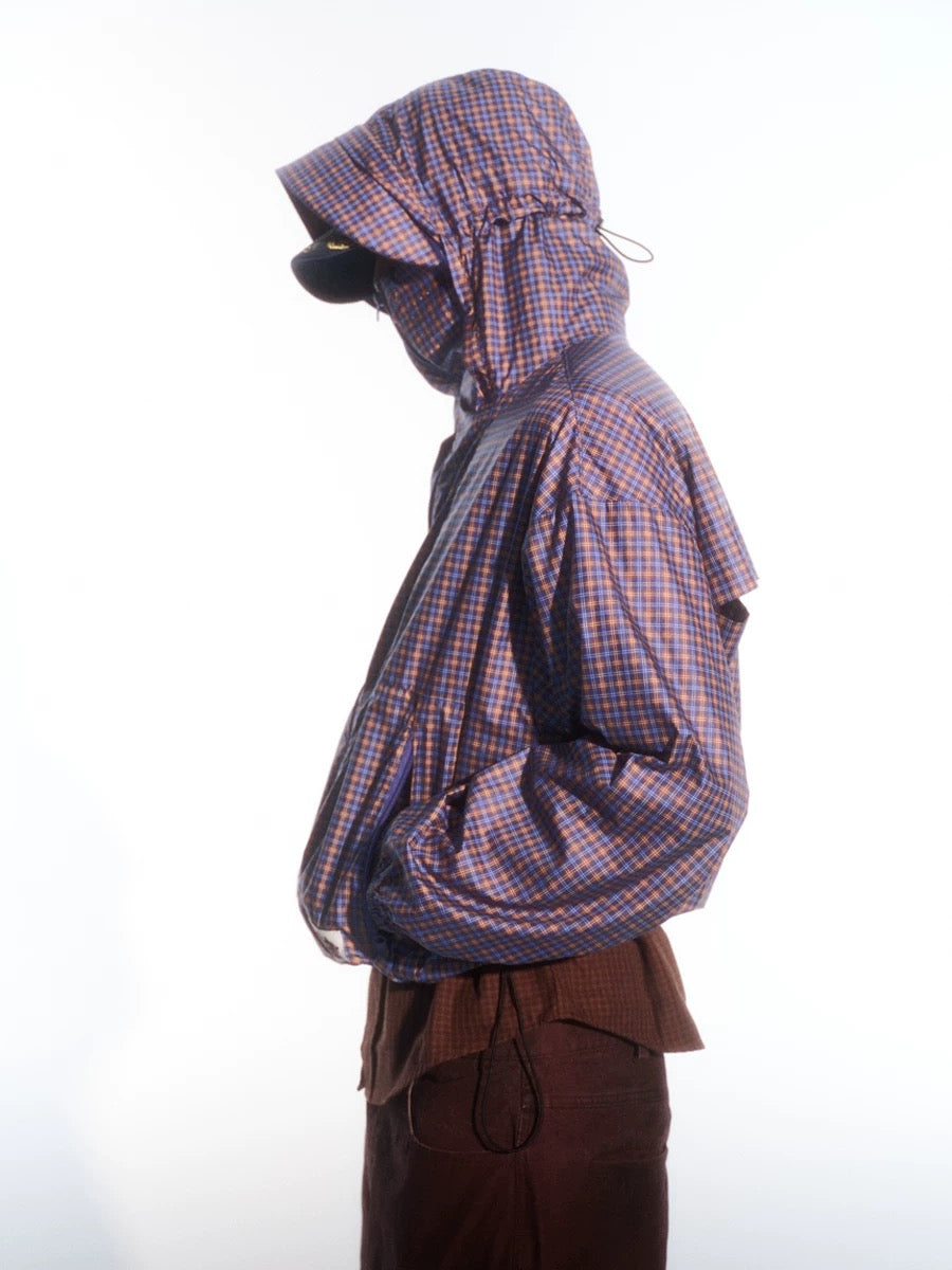 Checkered Windbreaker Jacket - Private property