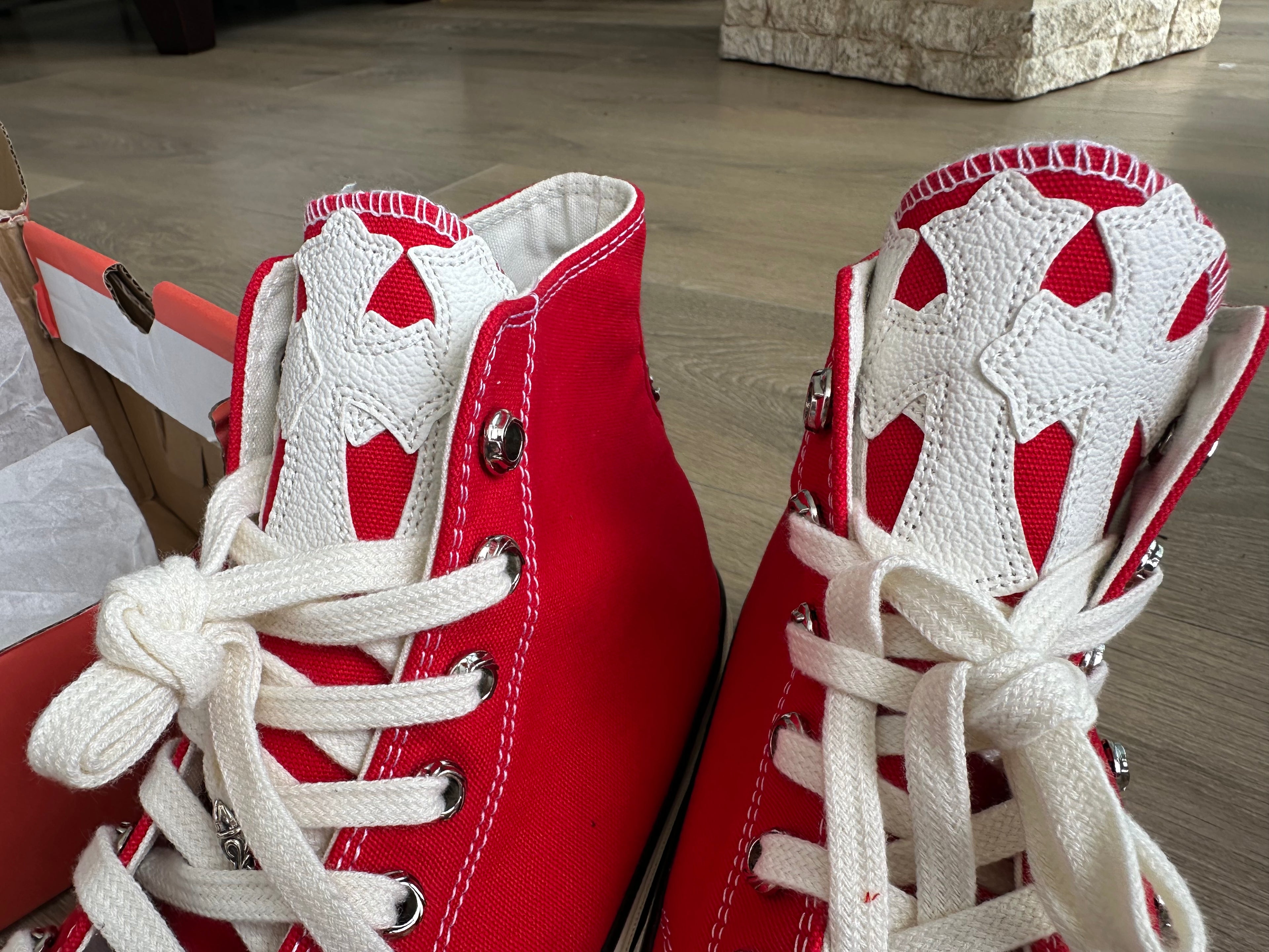 Chrome hearts red all stars converse - Private property