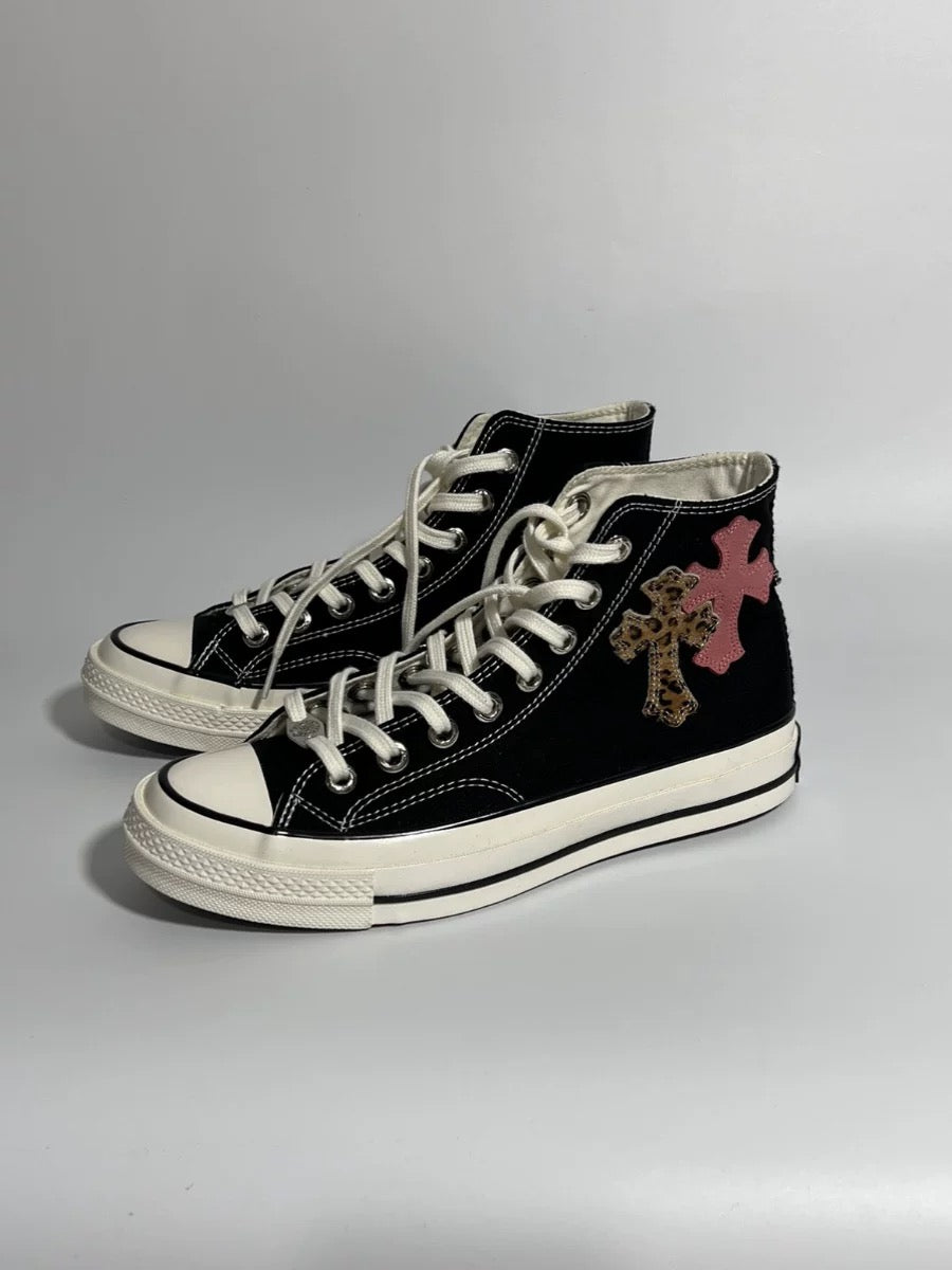 Chrome hearts leopard cross all stars converse - Private property