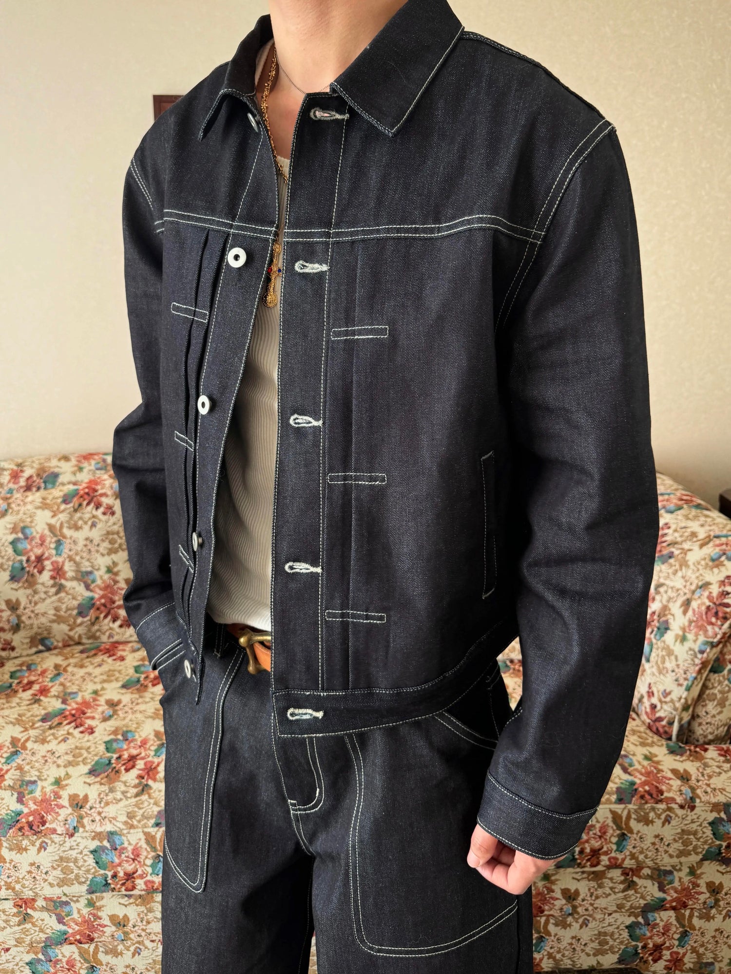 Classic Raw Denim Trucker Jacket - Private property