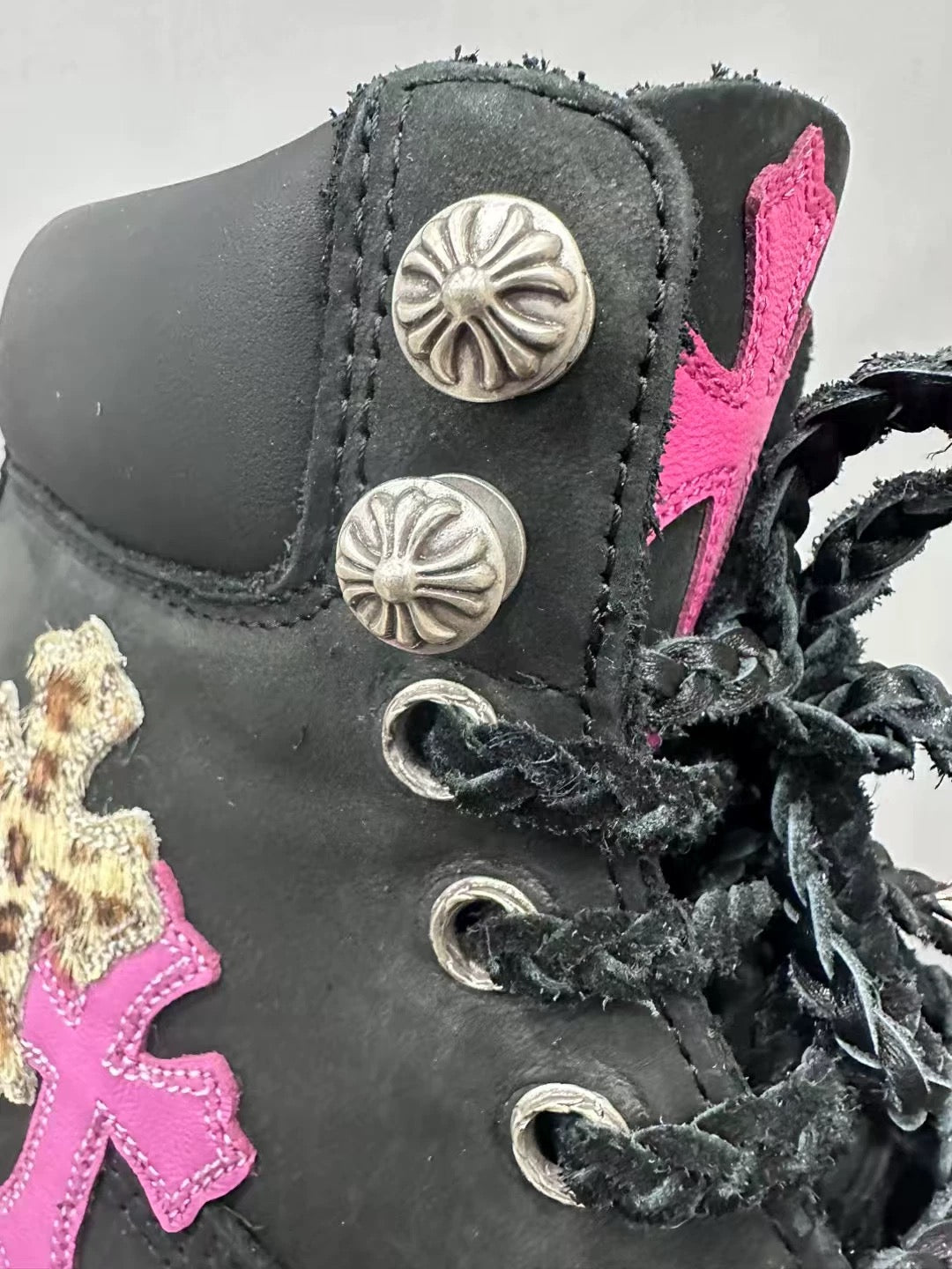 Black Ghost chrome hearts timberlands boots - Private property
