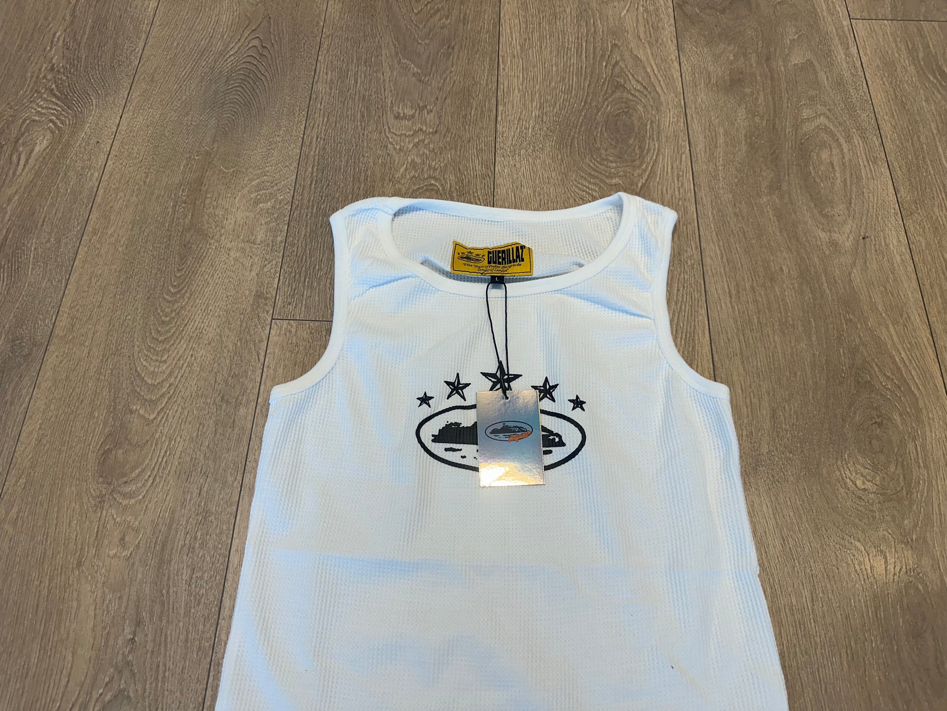 White Corteiz  tank vest top - Private property 