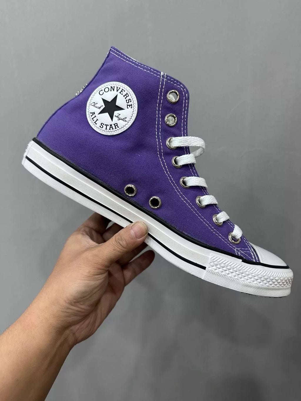 Chrome hearts purple leopard cross chucks - Private property 
