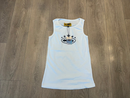 White Corteiz  tank vest top - Private property 