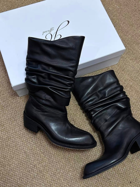 Leather heel boots - Private property 