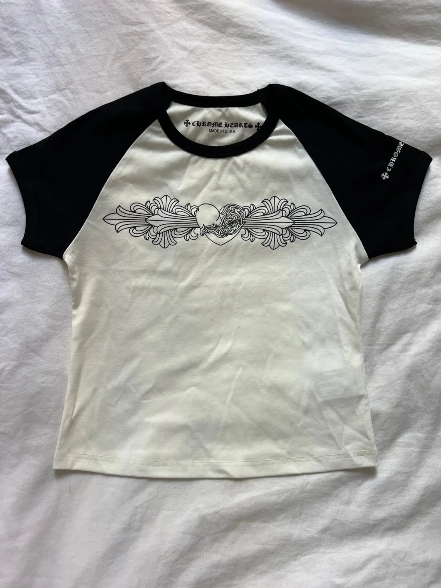 Pink Chrome hearts crop top - Private property 