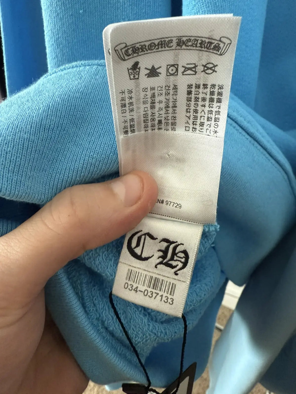 Blue chrome hearts crew neck - Private property 