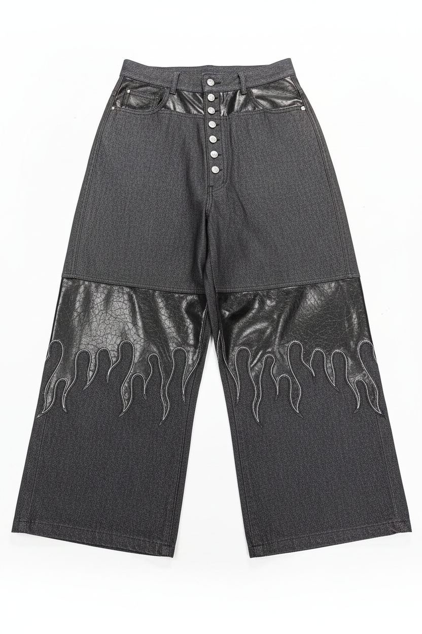 Flame Panel Trousers - Private property 