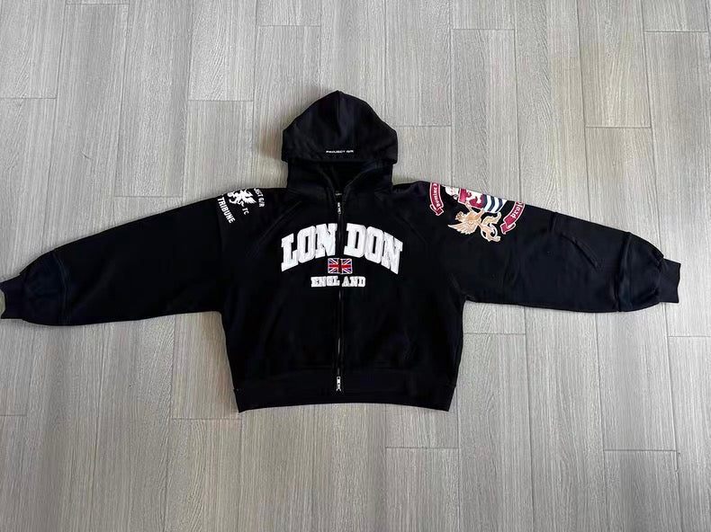 London project g/r zip up hoodie - Private property 