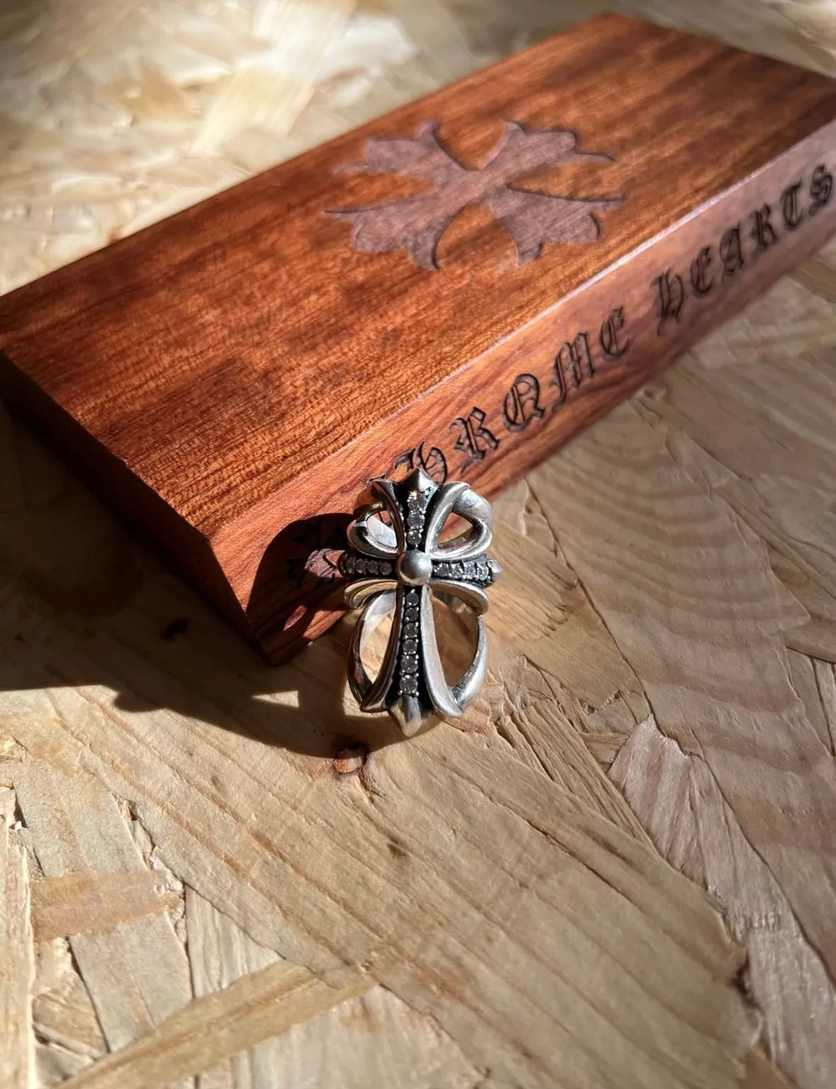 Chrome hearts silver rings with diamond gemstone - Private property 
