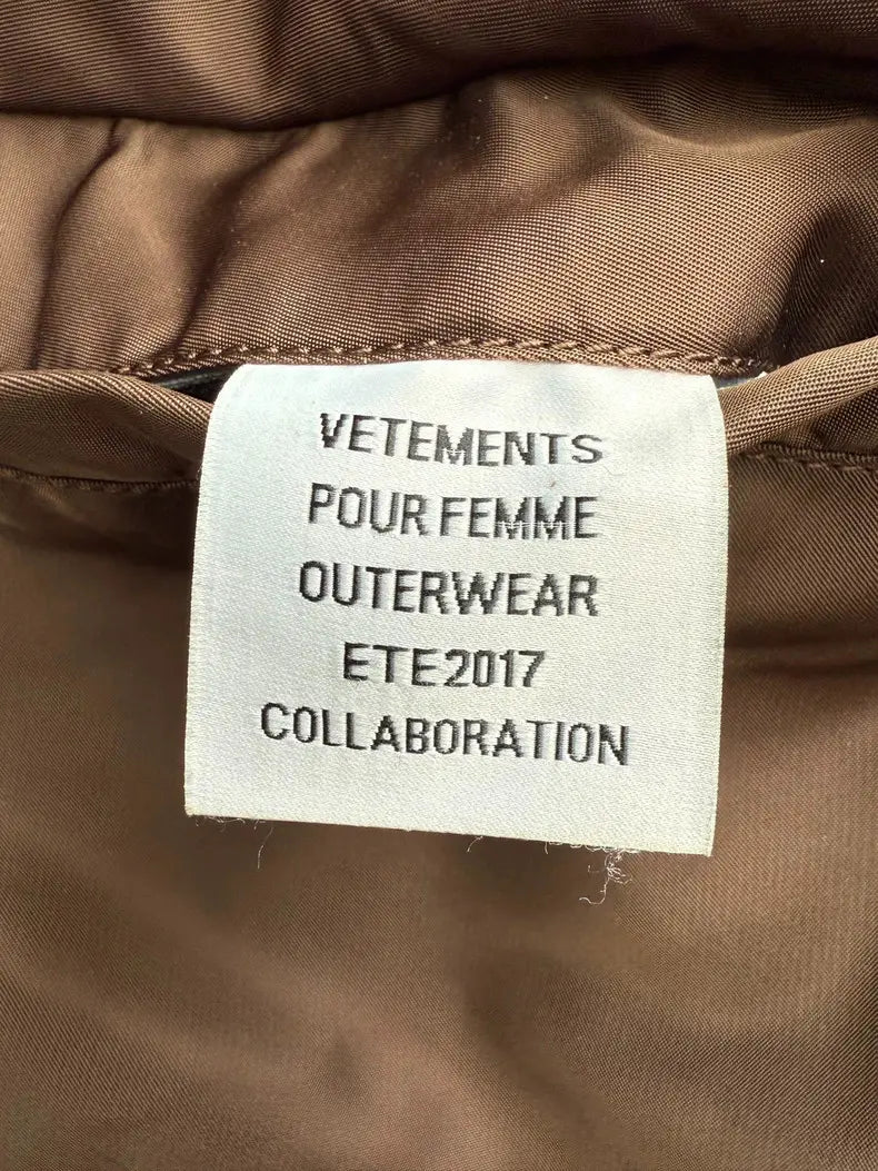 Vetements brown bomber jacket - Private property 
