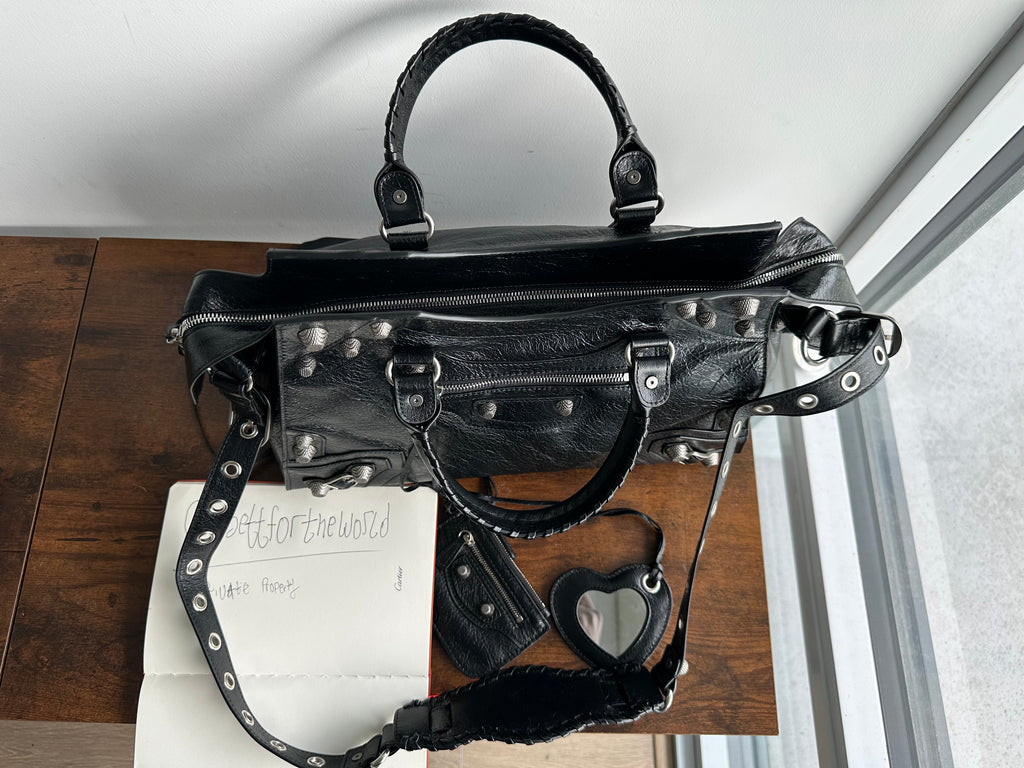 Archive leather stud bag - Private property 