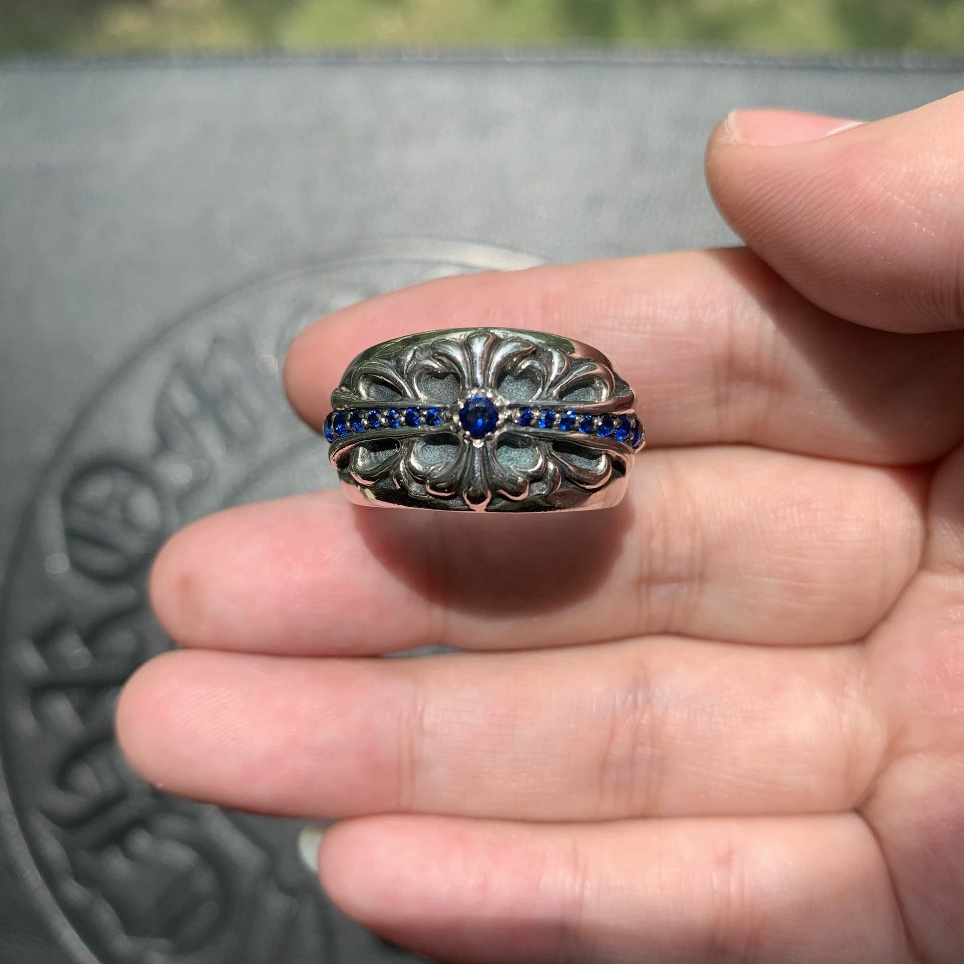 Chrome hearts rings with diamond gemstone - Private property 