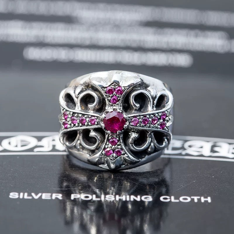 Chrome hearts rings with diamond gemstone - Private property 