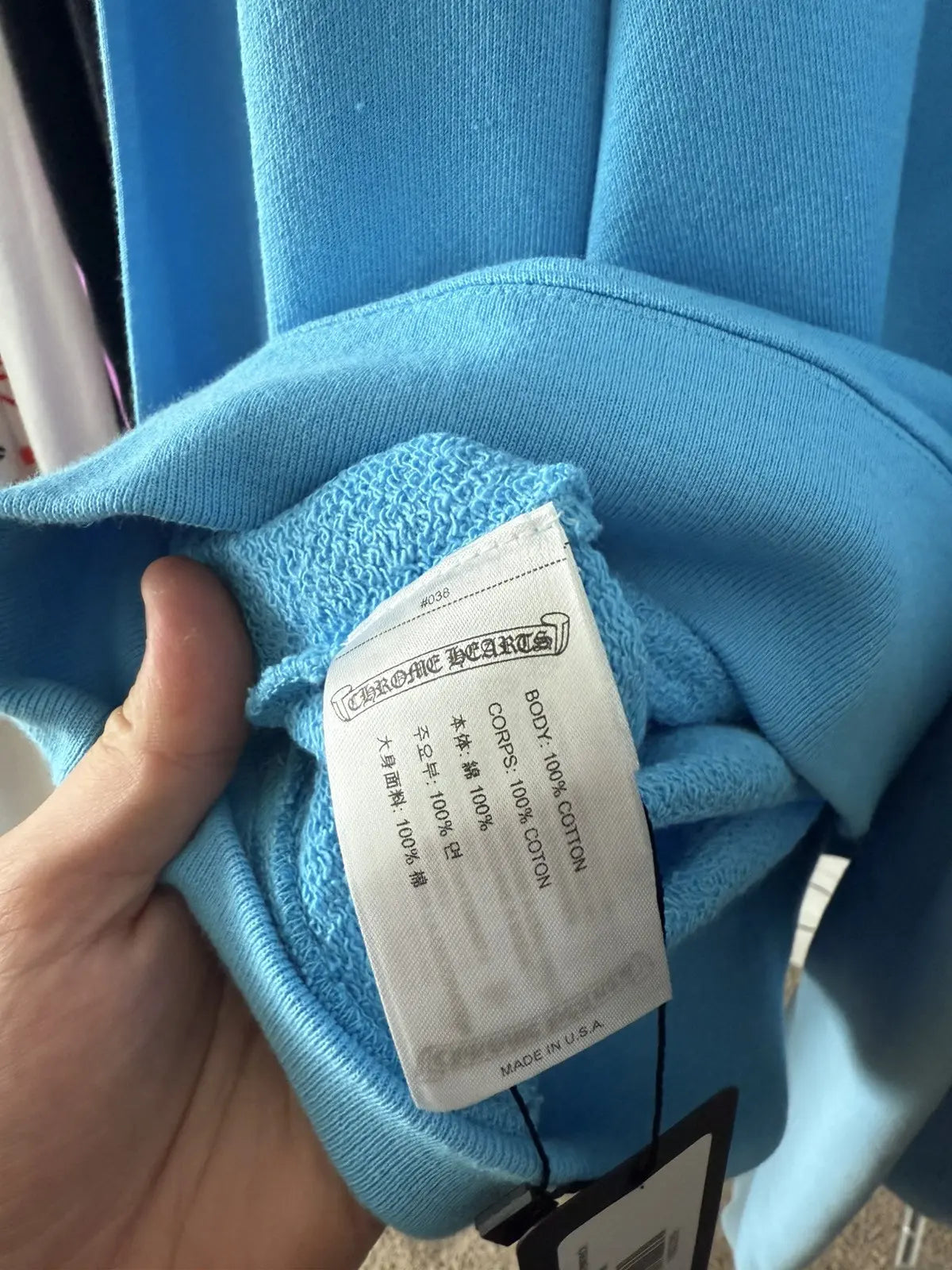 Blue chrome hearts crew neck - Private property 