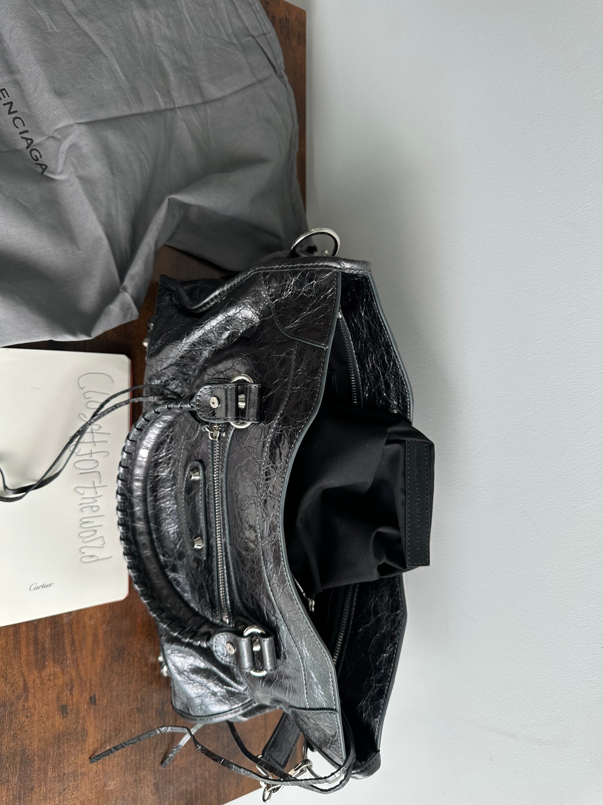 Balenciaga city leather stud bag - Private property 