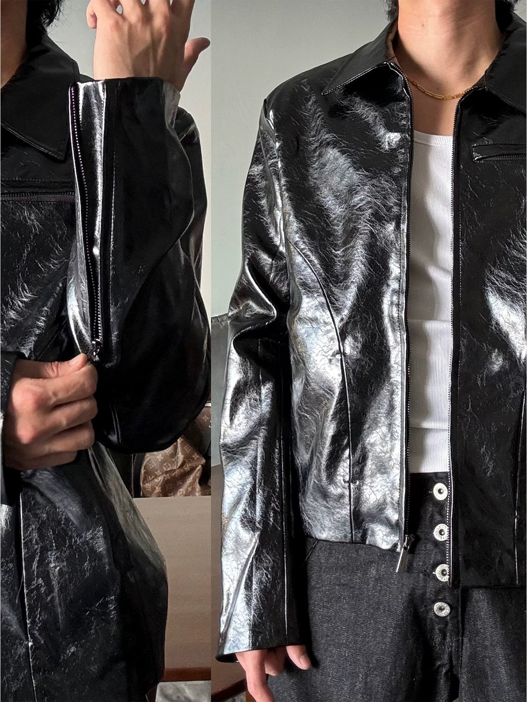 Archive Attire — Onyx Reflection Jacke