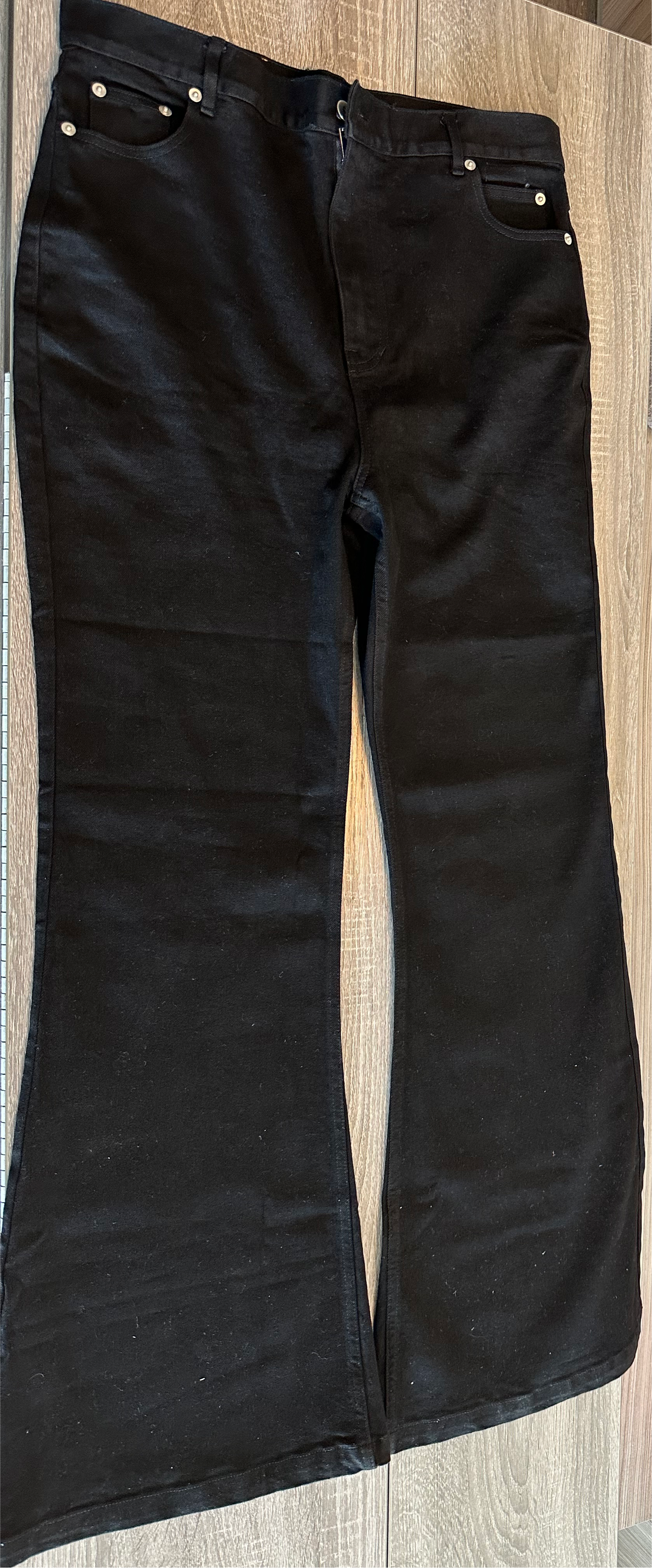 Rick Owen’s black flared jeans - Private property 