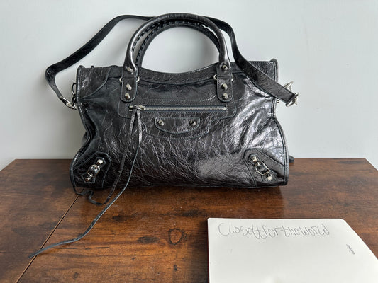 Balenciaga city leather stud bag - Private property 