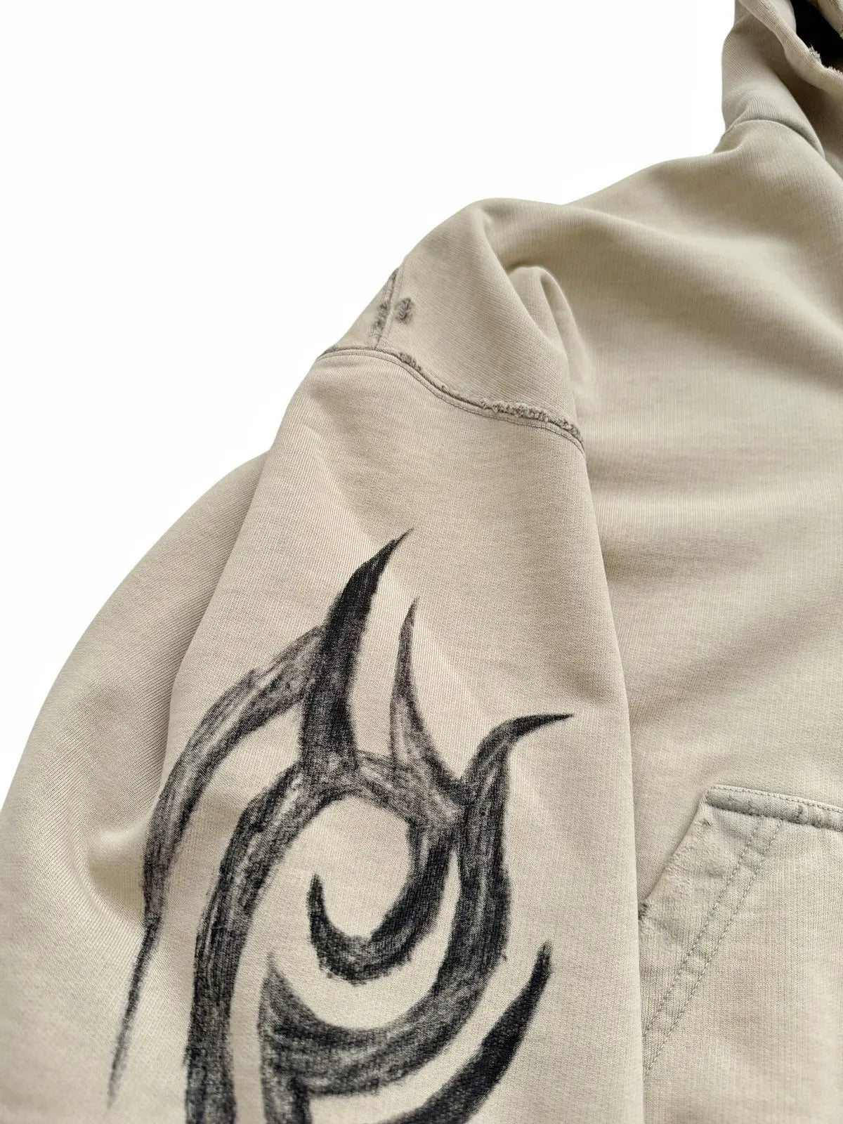 Balenciaga graffiti print zip up - Private property 