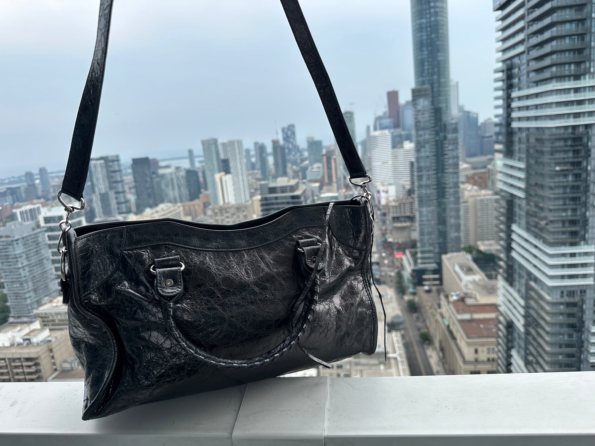 Balenciaga city leather stud bag - Private property 