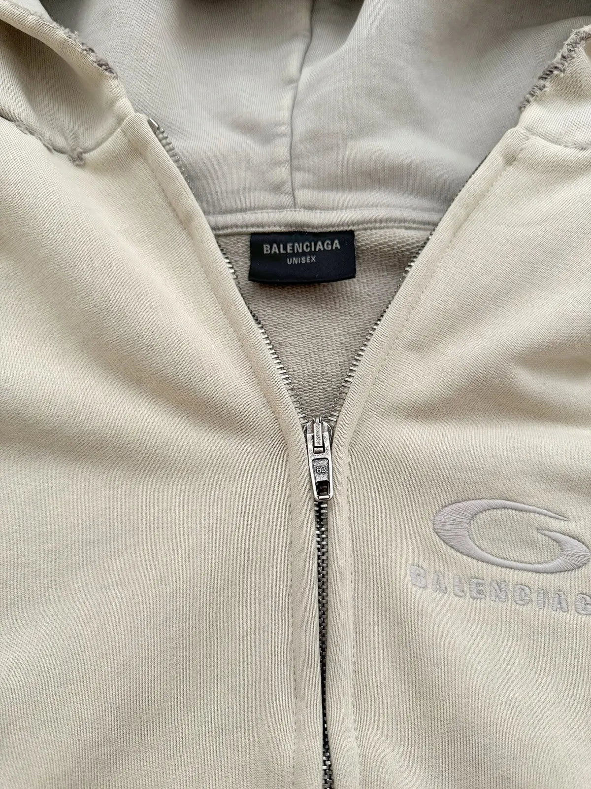 Balenciaga graffiti print zip up - Private property 