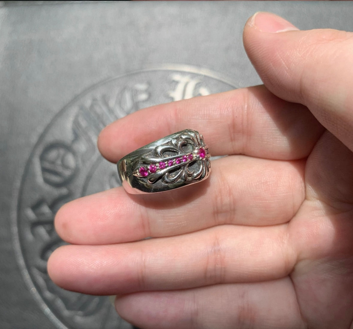 Chrome hearts rings with diamond gemstone - Private property 