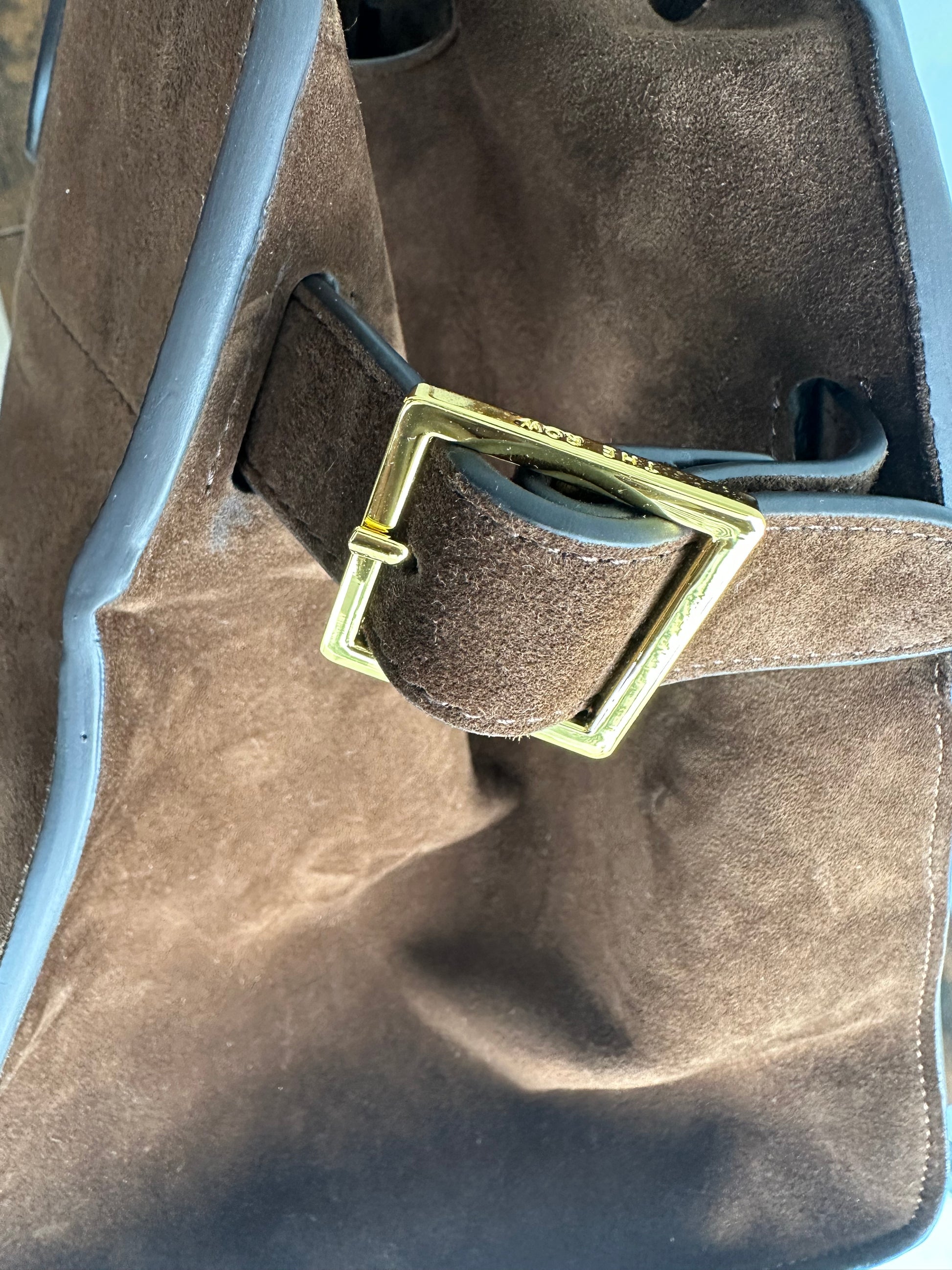 THE ROW SOFT MARGAUX 17 BAG IN SUEDE - Private property 