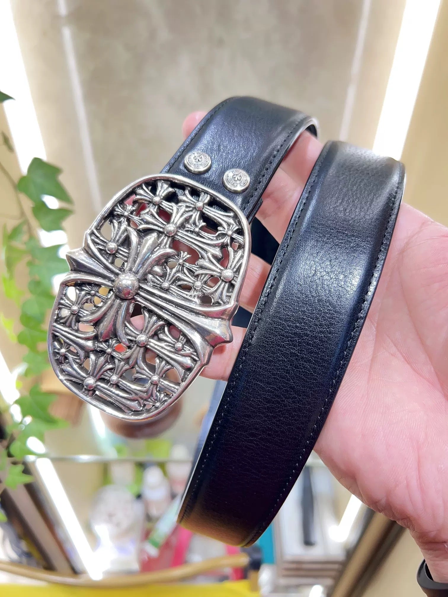 Chrome hearts cemetery cross belt - Private property 