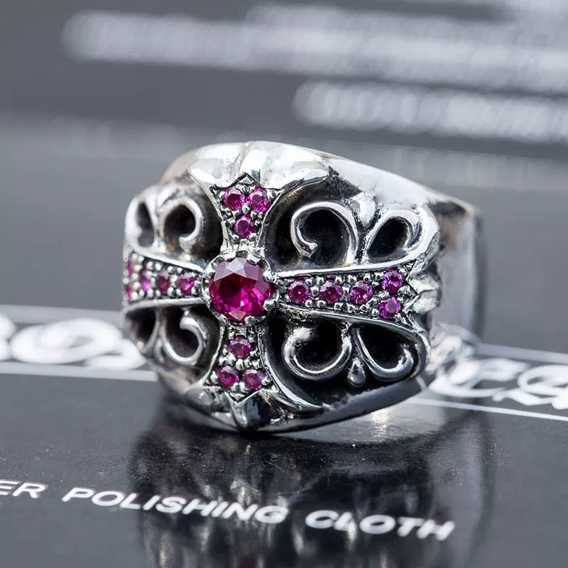 Chrome hearts rings with diamond gemstone - Private property 