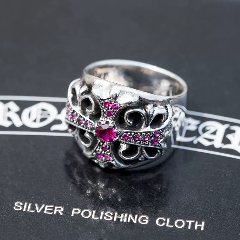 Chrome hearts rings with diamond gemstone - Private property 