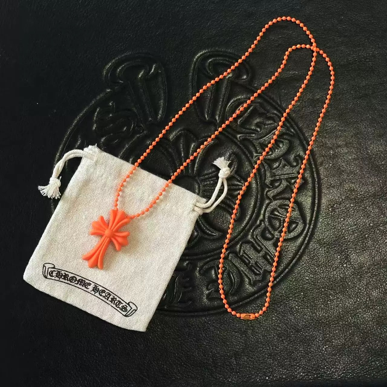 Chrome hearts cross dog tag necklace - Private property 