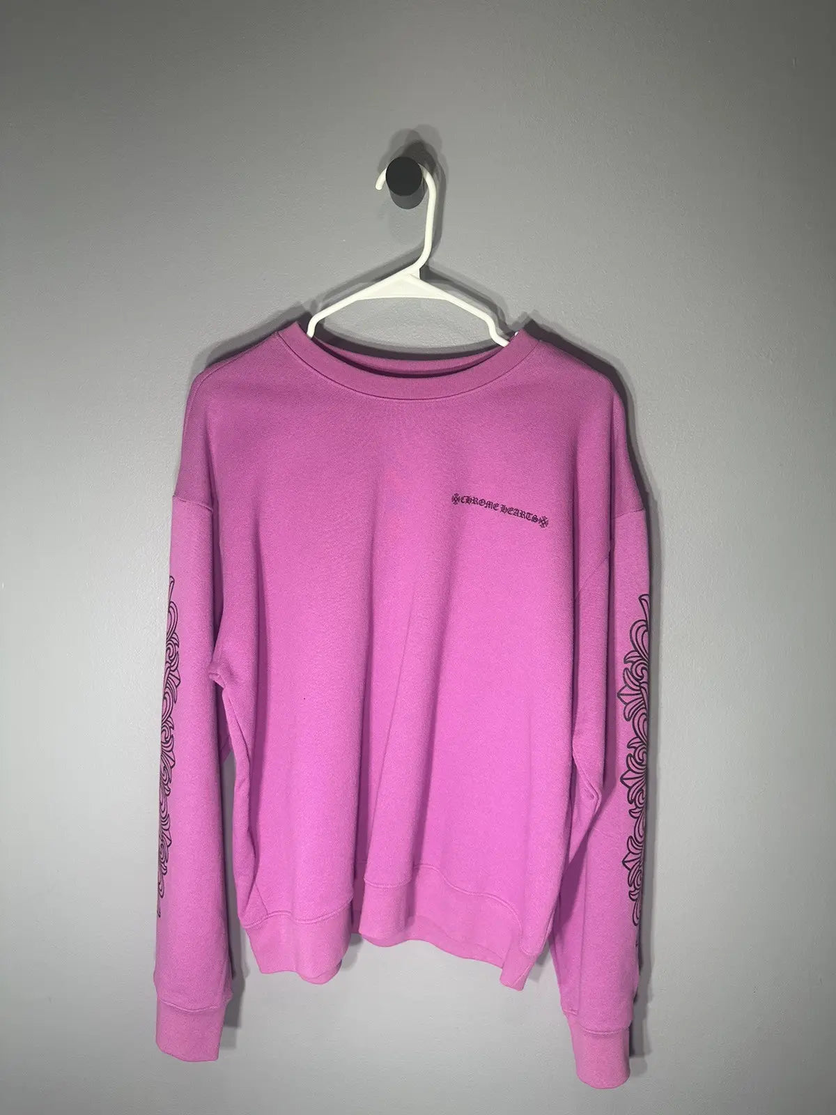 Pink chrome hearts crew neck - Private property 
