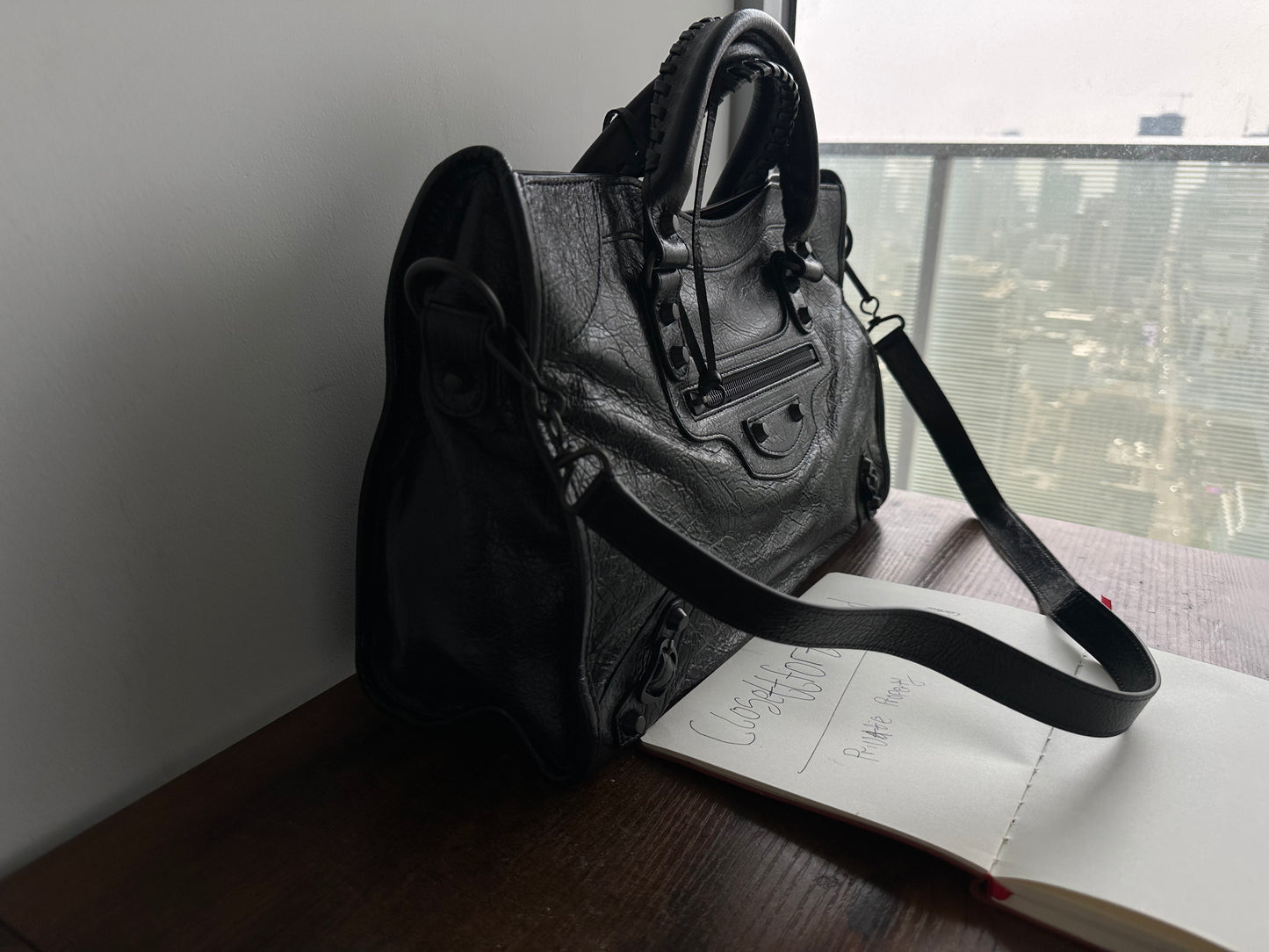 Balenciaga city leather stud bag - Private property 