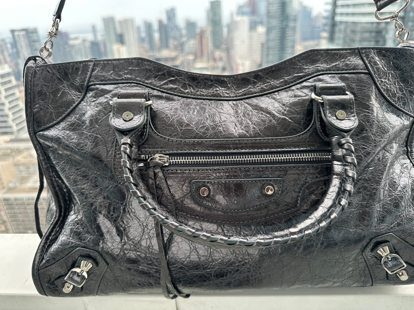 Balenciaga city leather stud bag - Private property 