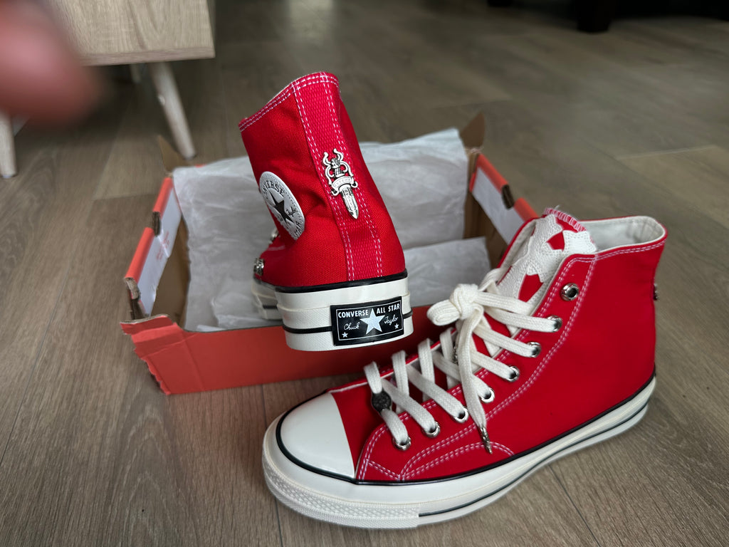 Chrome hearts red all stars converse - Private property 