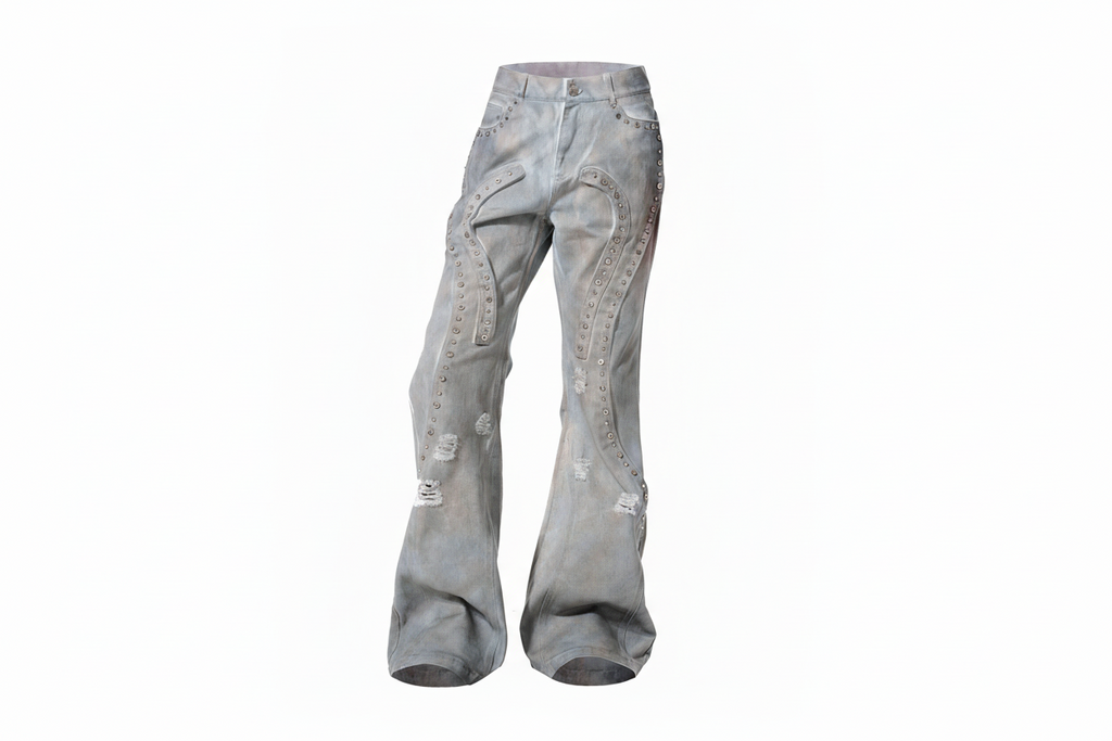 Denim stud pants - Private property 