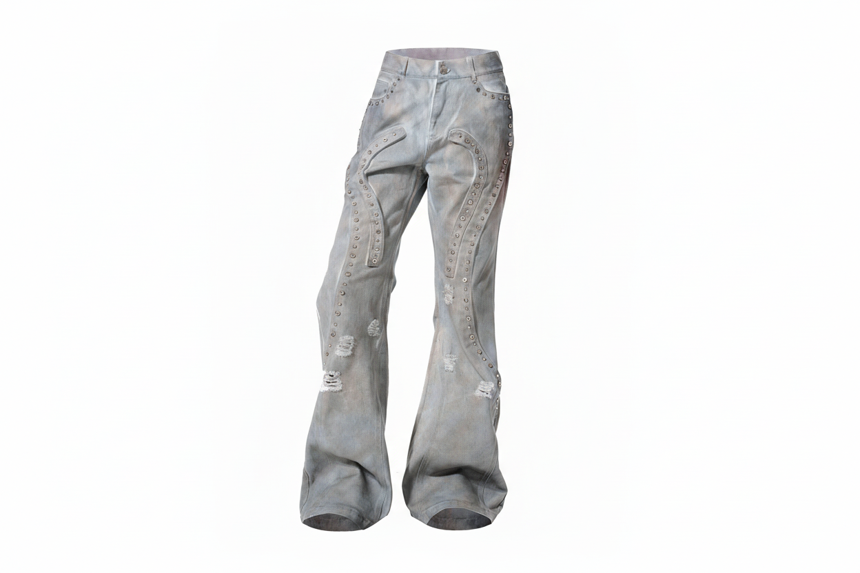 Denim stud pants - Private property 