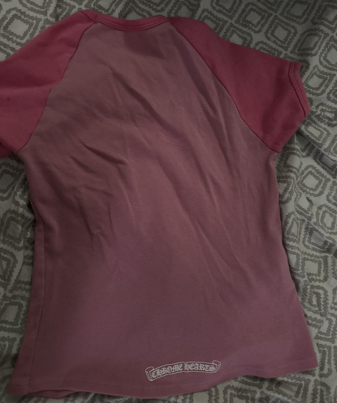 Pink Chrome hearts crop top - Private property 