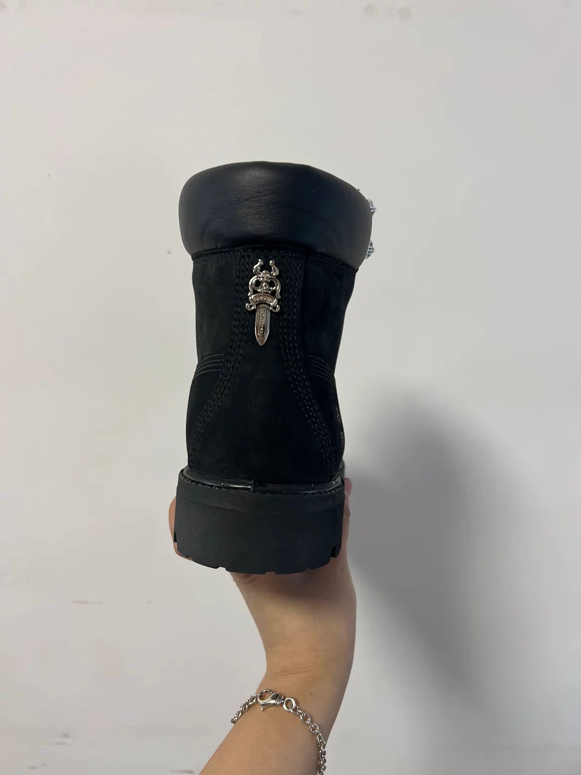 Black Ghost chrome hearts timberlands boots - Private property 