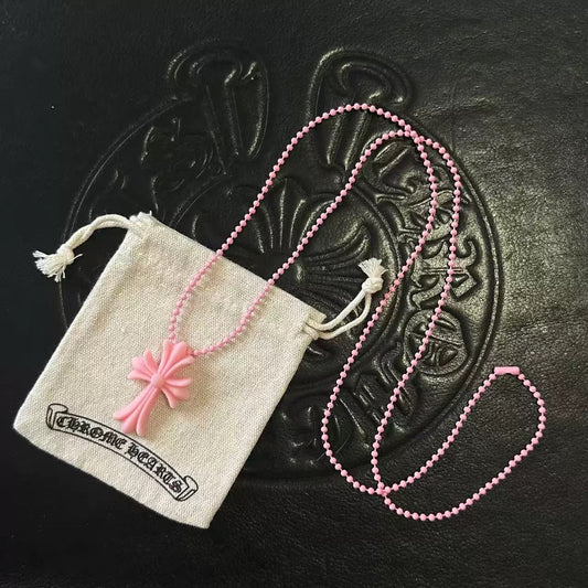 Chrome hearts cross dog tag necklace - Private property 