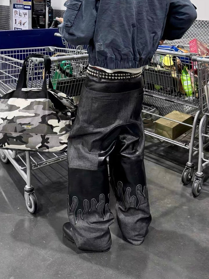 Flame Panel Trousers - Private property 