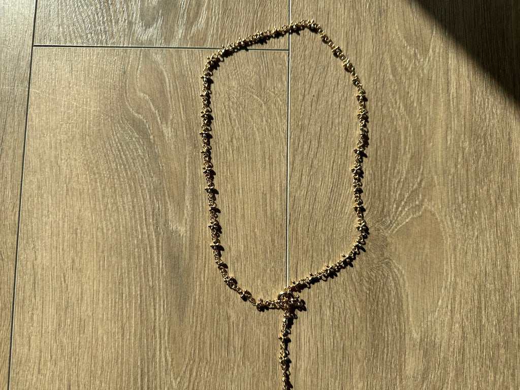 Gold cross necklace - Private property 