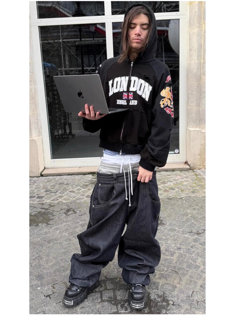 London project g/r zip up hoodie - Private property 