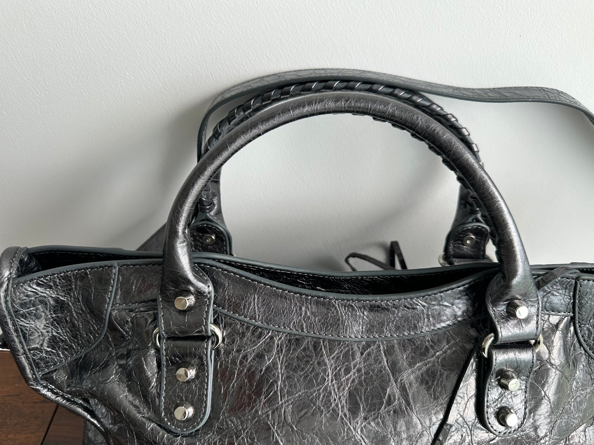Balenciaga city leather stud bag - Private property 