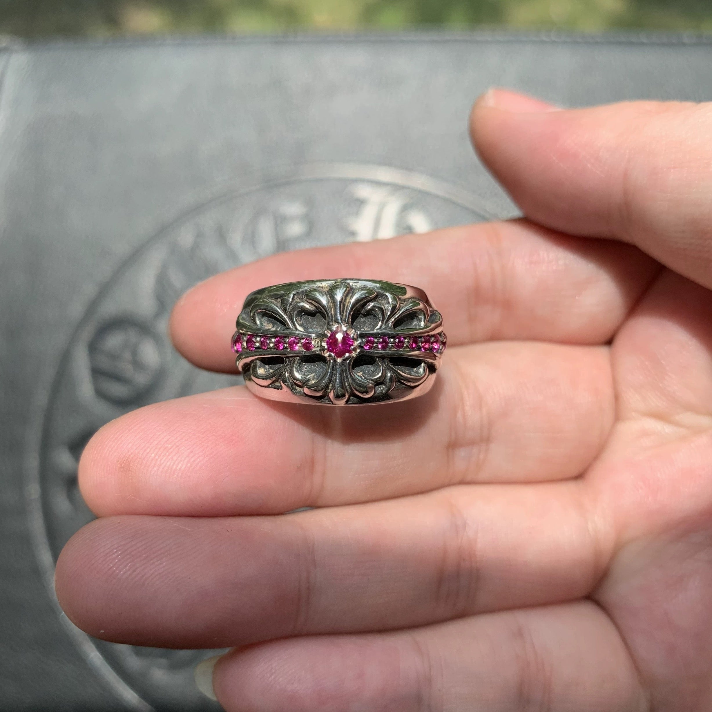 Chrome hearts rings with diamond gemstone - Private property 