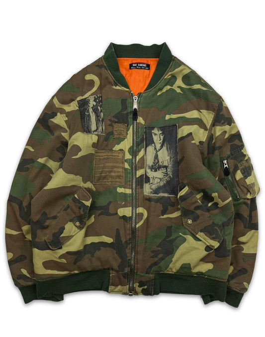 AW01 Raf Simons Riot Riot Camouflage
Patched Bomber Jacket - Private property 