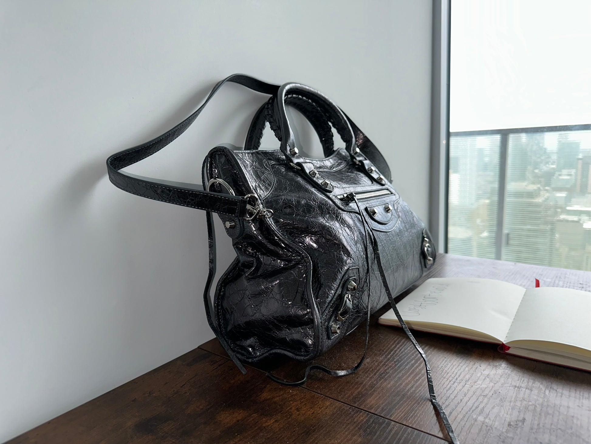 Balenciaga city leather stud bag - Private property 