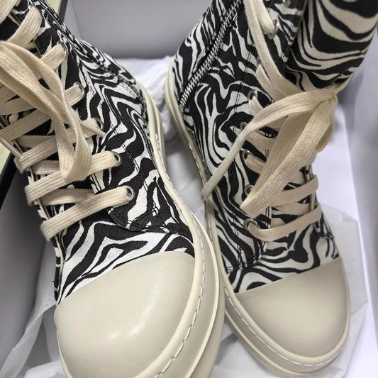 Rick Owens ramones high tops jumbo laces - Private property 